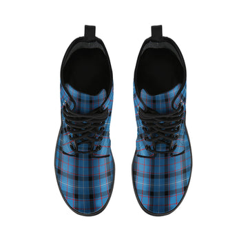 Fitzgerald Tartan Leather Boots - Tartan Vibes Clothing