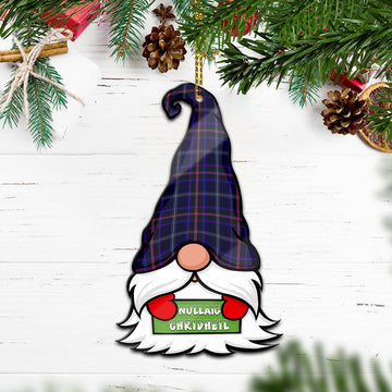 Fitzgerald Hunting Gnome Christmas Ornament with His Tartan Christmas Hat