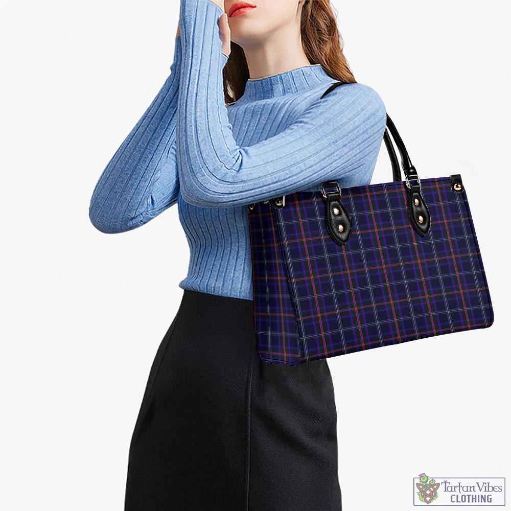 Tartan Vibes Clothing Fitzgerald Hunting Tartan Luxury Leather Handbags