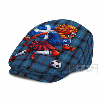 Fitzgerald Scotland Football Tartan Flat Cap, Jeff Cap Lion Mascot Go Scottish - Tartan Vibes Clothing