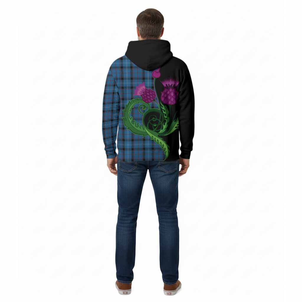 Fitzgerald Tartan Cotton Hoodie Traditional Scottish Thistle
