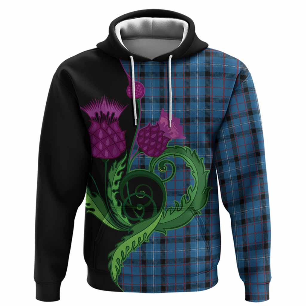 Fitzgerald Tartan Hoodie Traditional Scottish Thistle