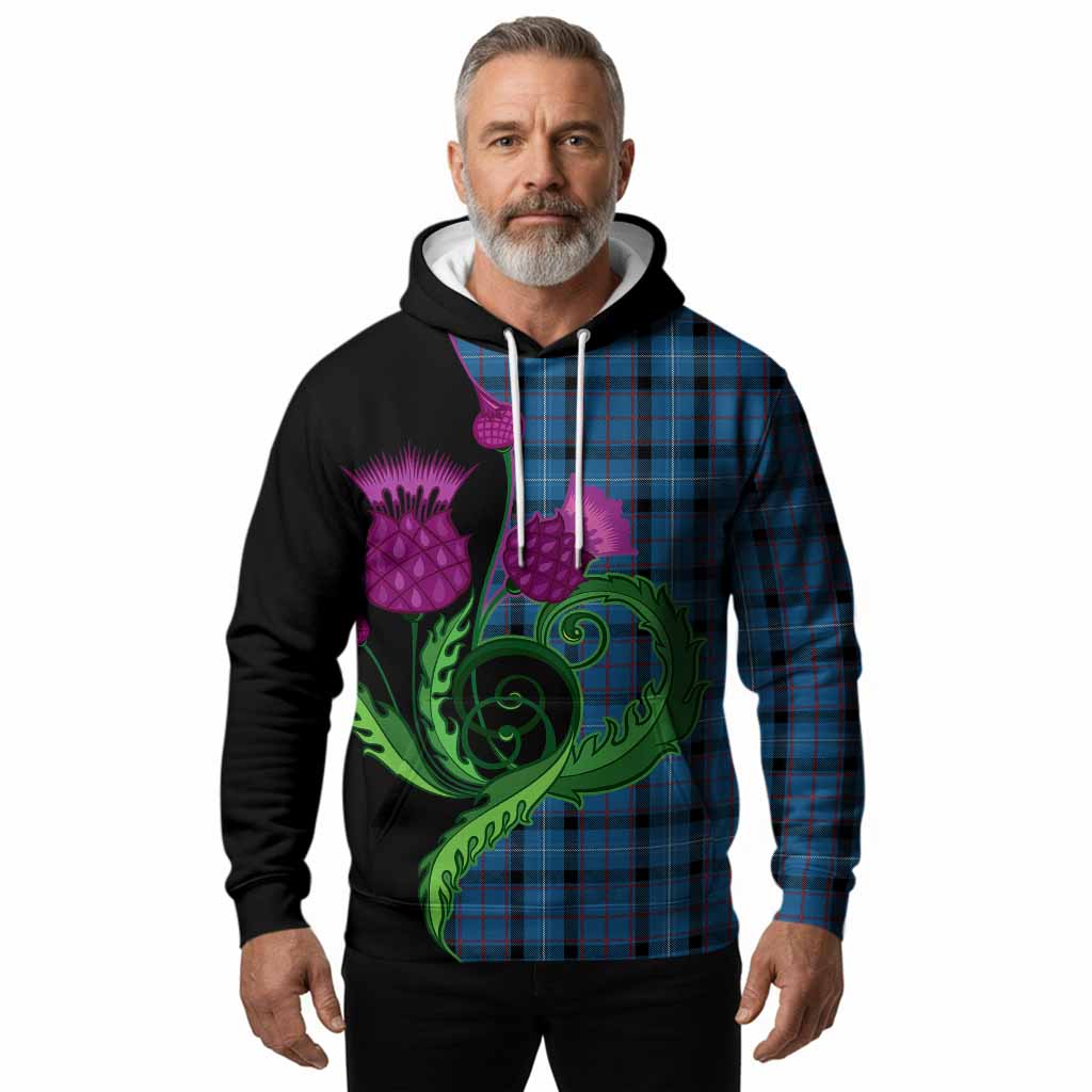 Fitzgerald Tartan Hoodie Traditional Scottish Thistle