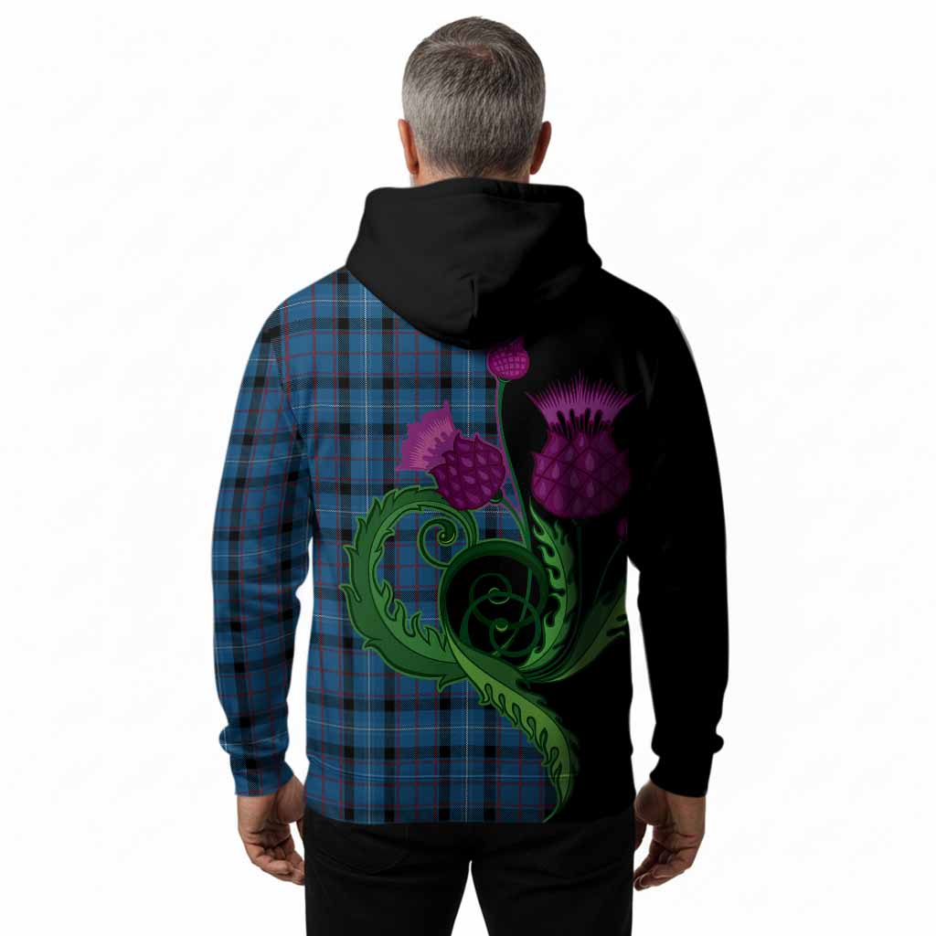 Fitzgerald Tartan Hoodie Traditional Scottish Thistle