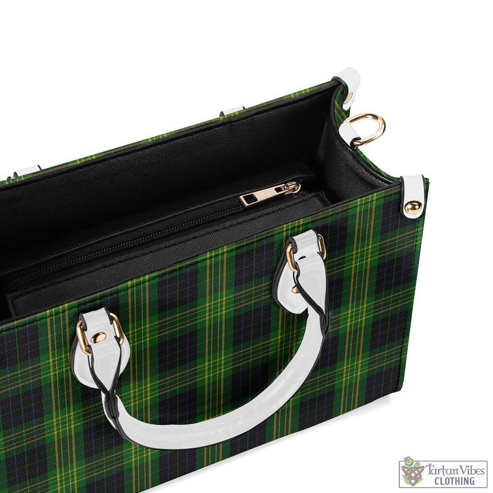 Tartan Vibes Clothing Fitzpatrick Hunting Tartan Luxury Leather Handbags