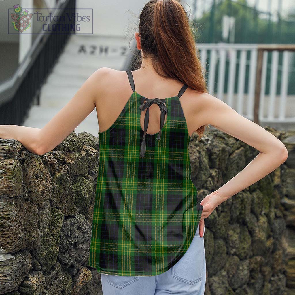Tartan Vibes Clothing Fitzpatrick Hunting Tartan Loose Halter Neck Camisole