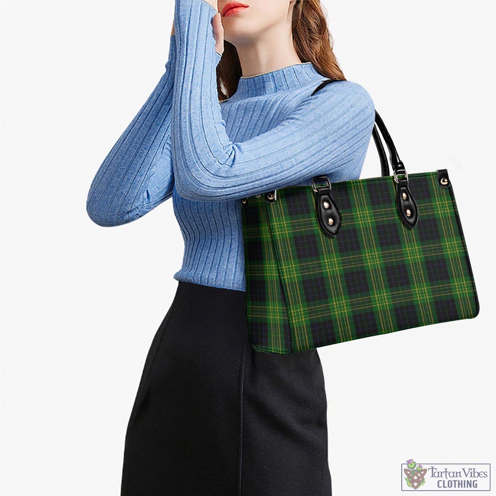 Tartan Vibes Clothing Fitzpatrick Hunting Tartan Luxury Leather Handbags