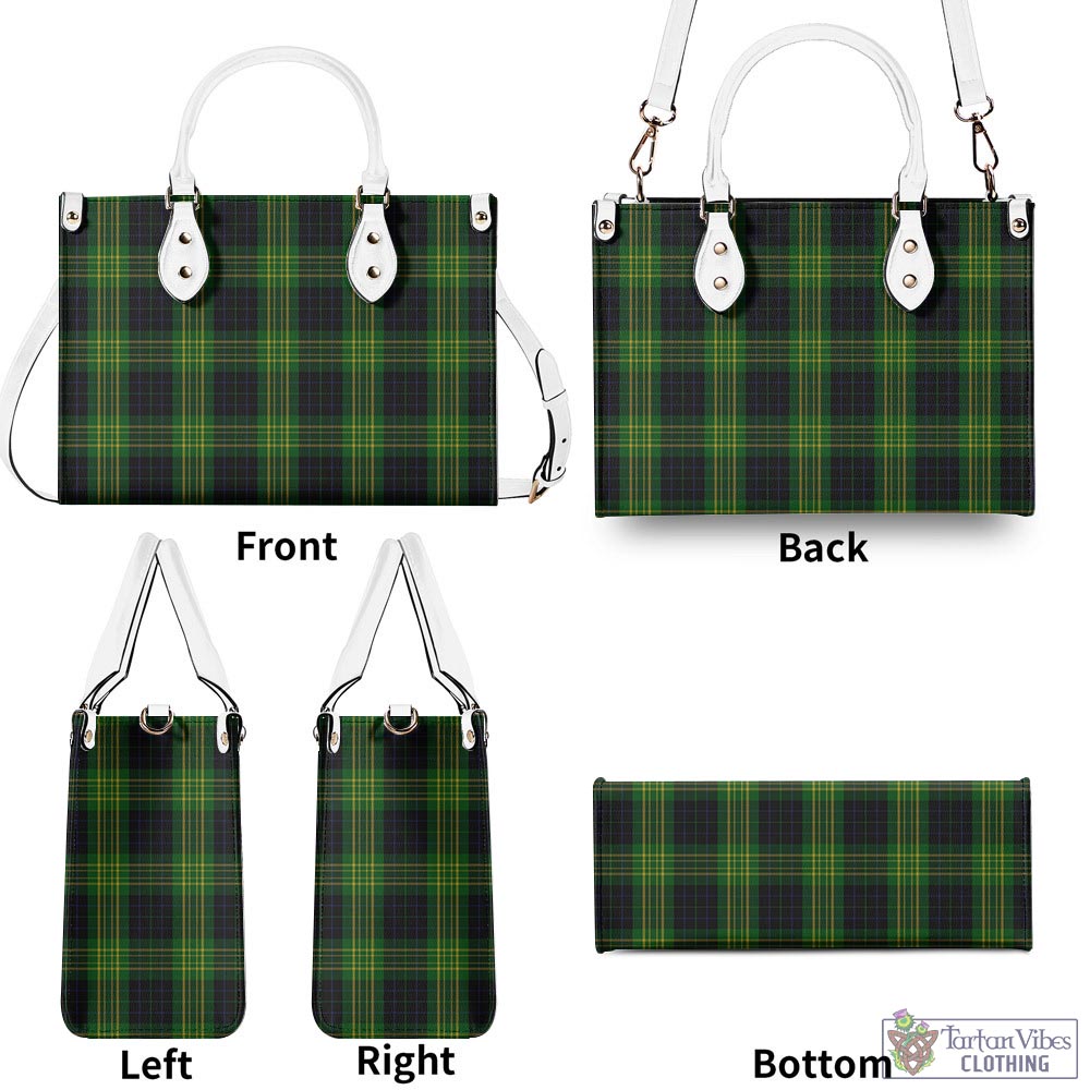 Tartan Vibes Clothing Fitzpatrick Hunting Tartan Luxury Leather Handbags