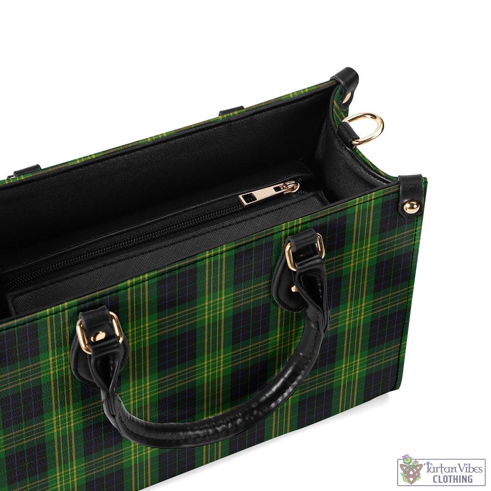 Tartan Vibes Clothing Fitzpatrick Hunting Tartan Luxury Leather Handbags