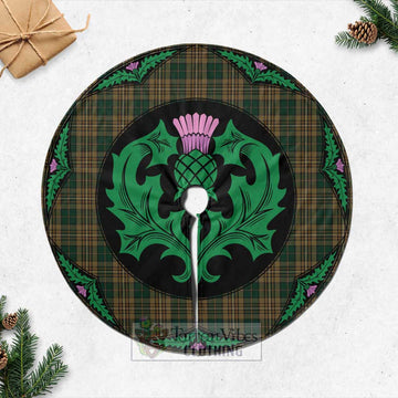 Fitzsimmons Tartan Christmas Tree Skirt Scottish Thistle Style Casual Tree Skirts - Tartan Vibes Clothing
