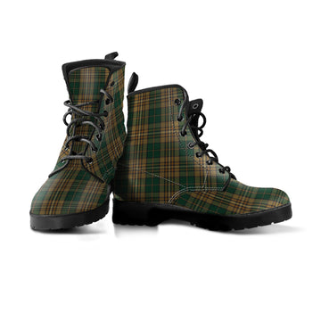 Fitzsimmons Tartan Leather Boots Men' Boots - Tartan Vibes Clothing