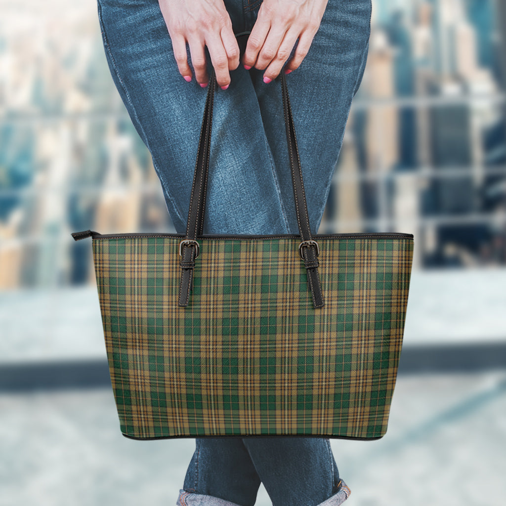 Fitzsimmons Tartan Leather Tote Bag - Tartan Vibes Clothing
