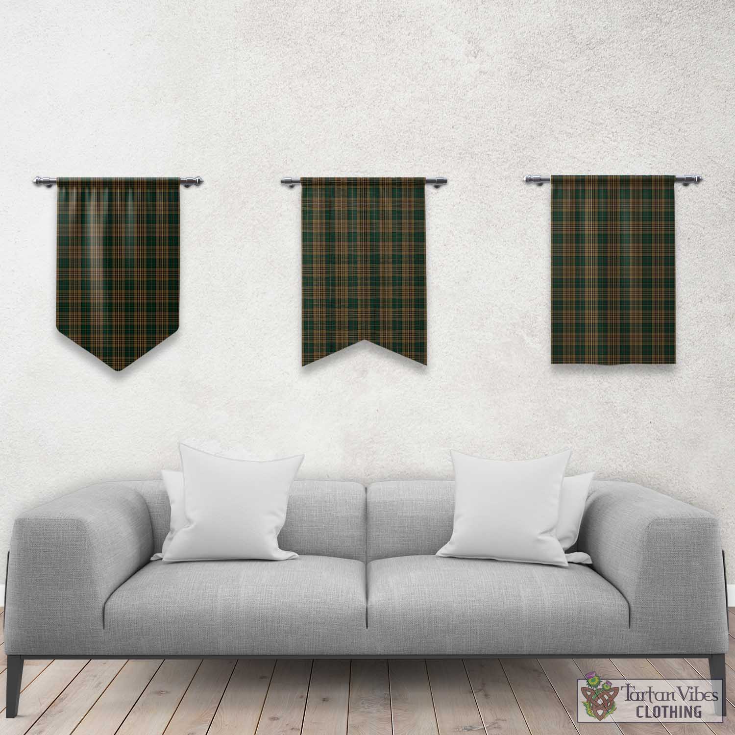 Fitzsimmons Tartan Gonfalon, Tartan Banner Rectangle - Tartan Vibes Clothing