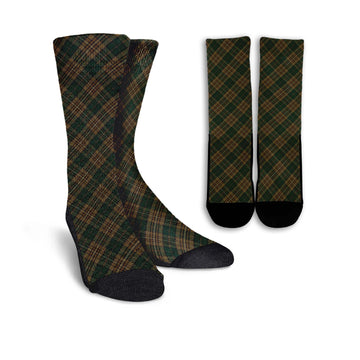 Fitzsimmons Tartan Crew Socks Cross Style Crew Socks - Tartan Vibes Clothing