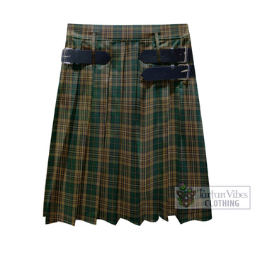 Fitzsimmons Tartan Men's Pleated Skirt - Fashion Casual Retro Scottish Kilt Style