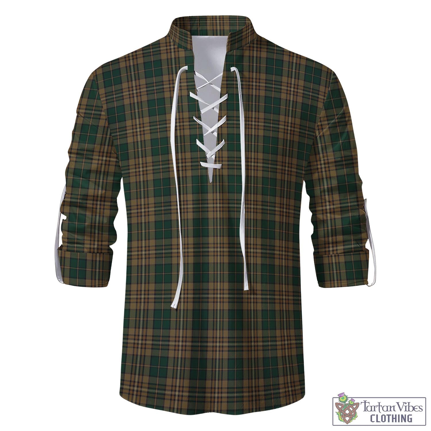 Fitzsimmons Tartan Men's Scottish Traditional Jacobite Ghillie Kilt Shirt - Tartan Vibes Clothing