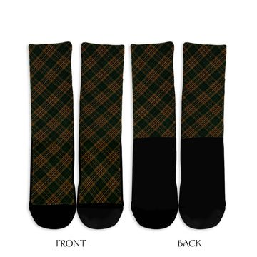 Fitzsimmons Tartan Crew Socks Cross Style - Tartan Vibes Clothing