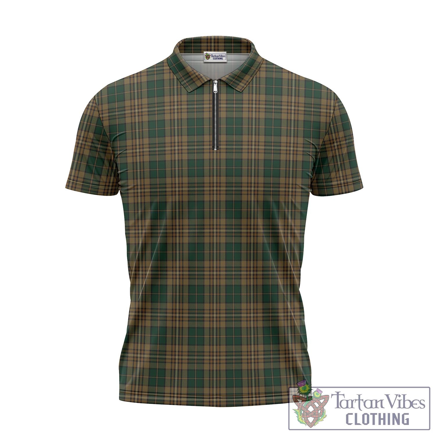 Fitzsimmons Tartan Zipper Polo Shirt - Tartan Vibes Clothing