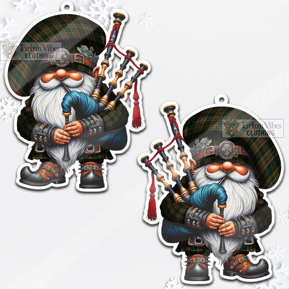 Fitzsimmons Tartan Bagpiper Gnome Christmas Ornament - Tartan Vibes Clothing