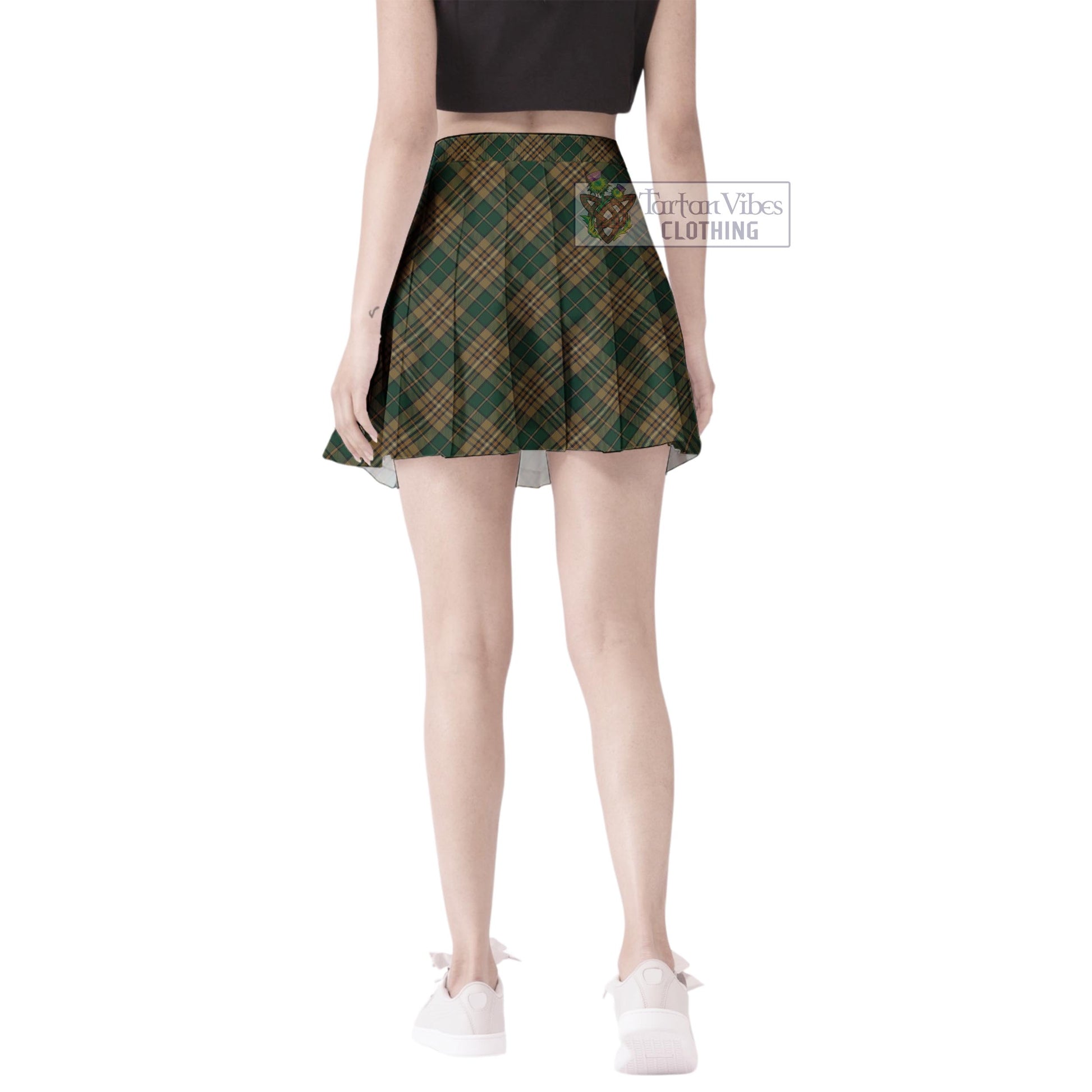 Fitzsimmons Tartan Women's Plated Mini Skirt Cross Style - Tartan Vibes Clothing