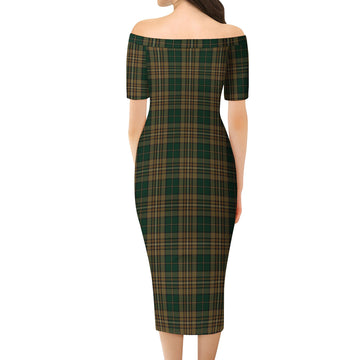 Fitzsimmons Tartan Off Shoulder Lady Dress - Tartan Vibes Clothing