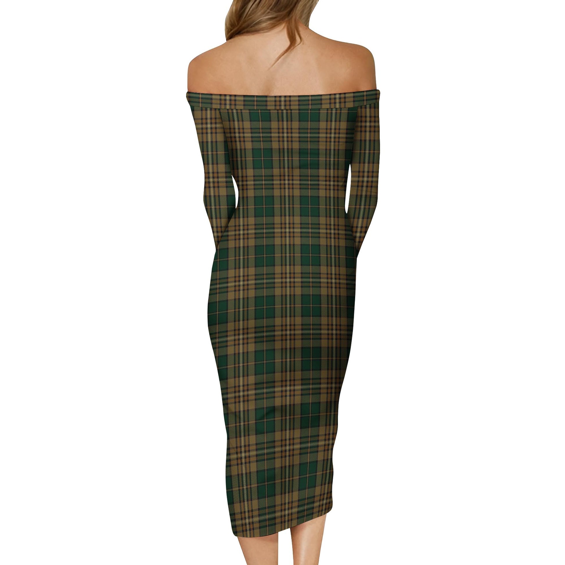 Fitzsimmons Tartan Off Shoulder Lady Dress - Tartan Vibes Clothing