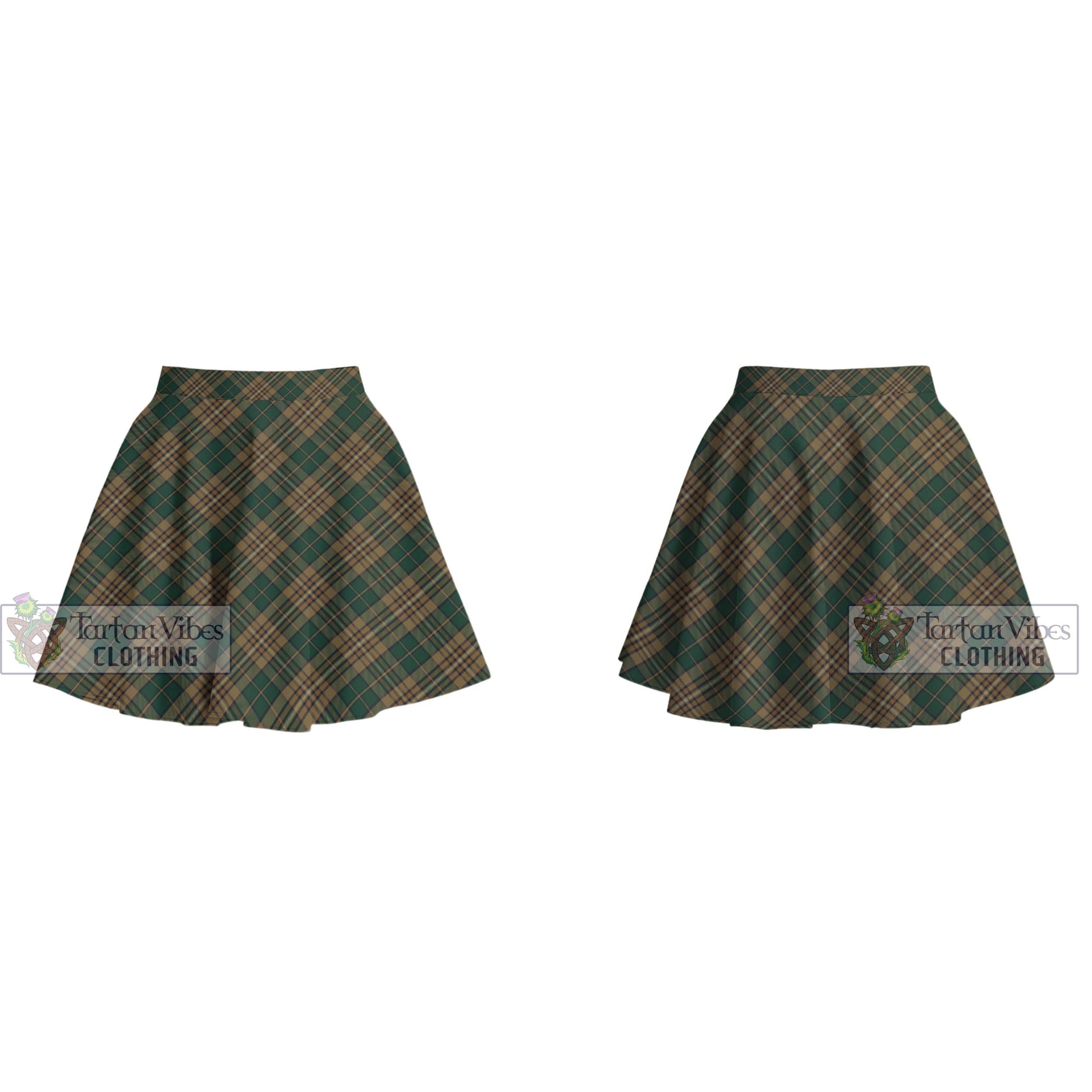 Fitzsimmons Tartan Women's Plated Mini Skirt Cross Style - Tartan Vibes Clothing