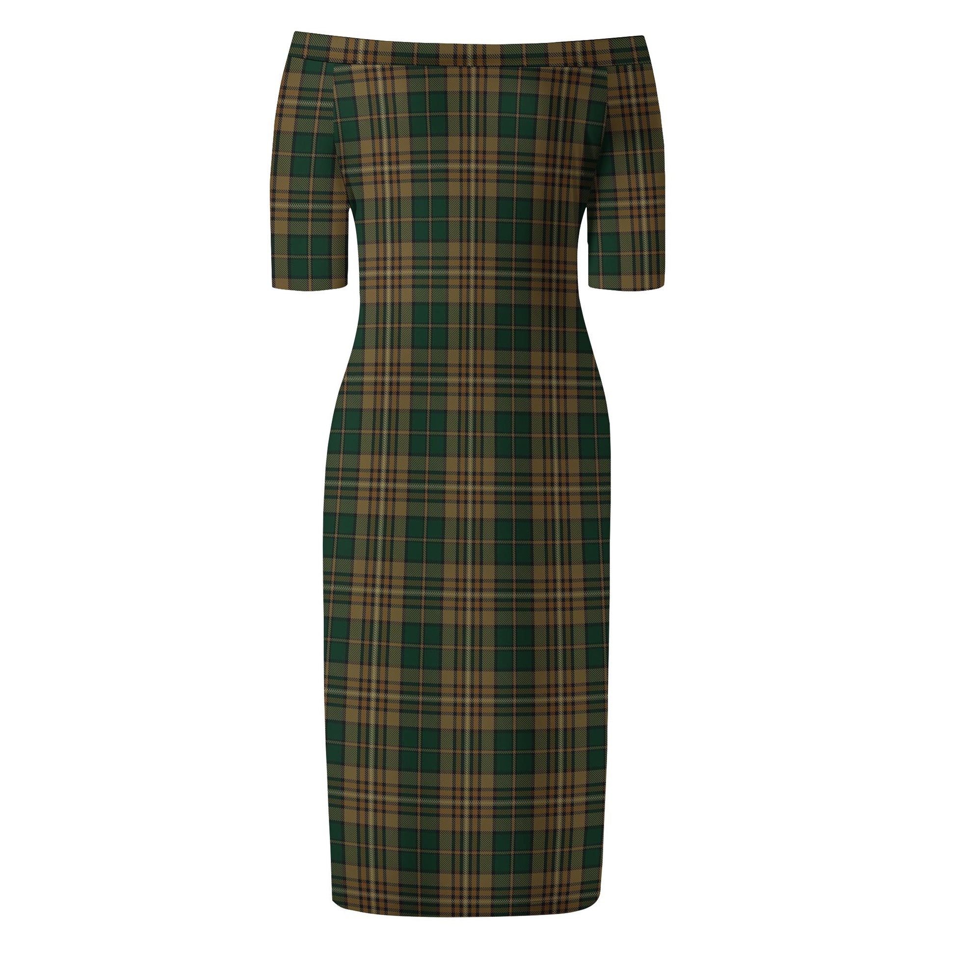 Fitzsimmons Tartan Off Shoulder Lady Dress - Tartan Vibes Clothing