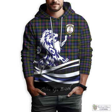 Fleming Tartan Hoodie with Alba Gu Brath Regal Lion Emblem