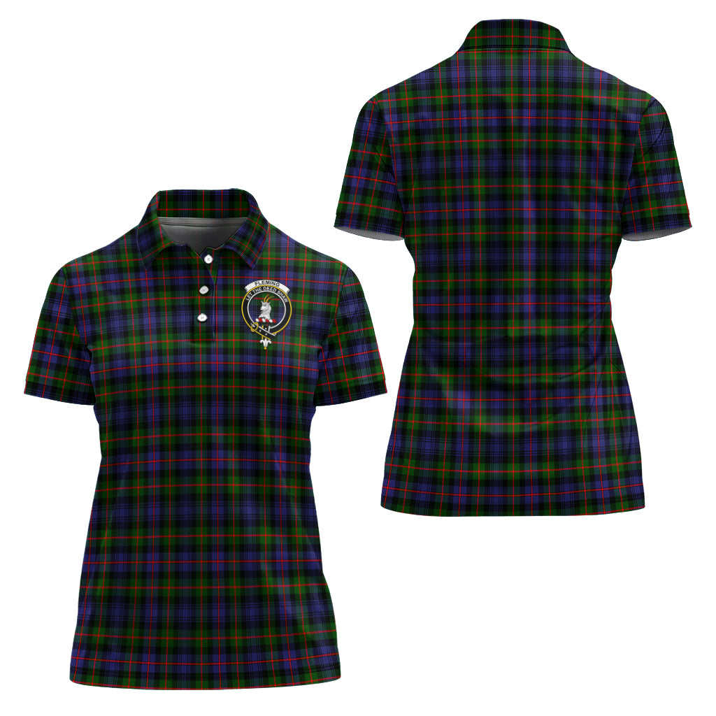 fleming-tartan-polo-shirt-with-family-crest-for-women