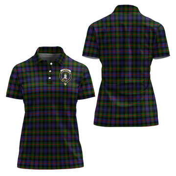 Fleming Tartan Polo Shirt with Family Crest For Women