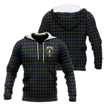 Fleming Tartan Knitted Hoodie with Family Crest