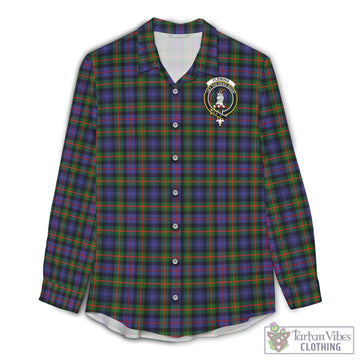 Fleming Tartan Womens Casual Shirt with Family Crest