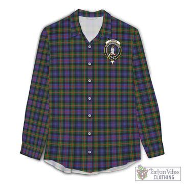 Fleming Tartan Women's Casual Shirt with Family Crest