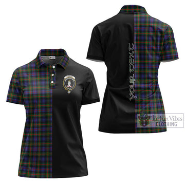 Fleming Tartan Women's Polo Shirt with Family Crest and Half Of Me Style