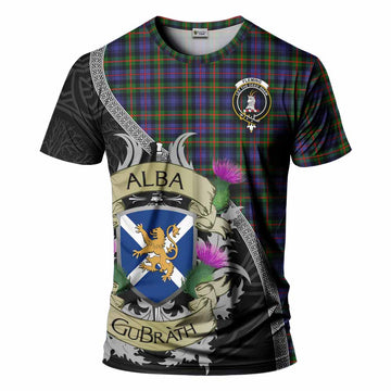Tartan Vibes Clothing Fleming Tartan Family Crest T-Shirt Lion Rampant Royal Thistle Shield Celtic Inspired
