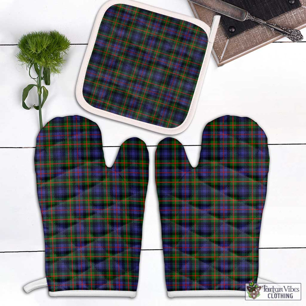 Fleming Tartan Combo Oven Mitt & Pot-Holder Combo 1 Oven Mitt & 1 Pot-Holder White - Tartan Vibes Clothing
