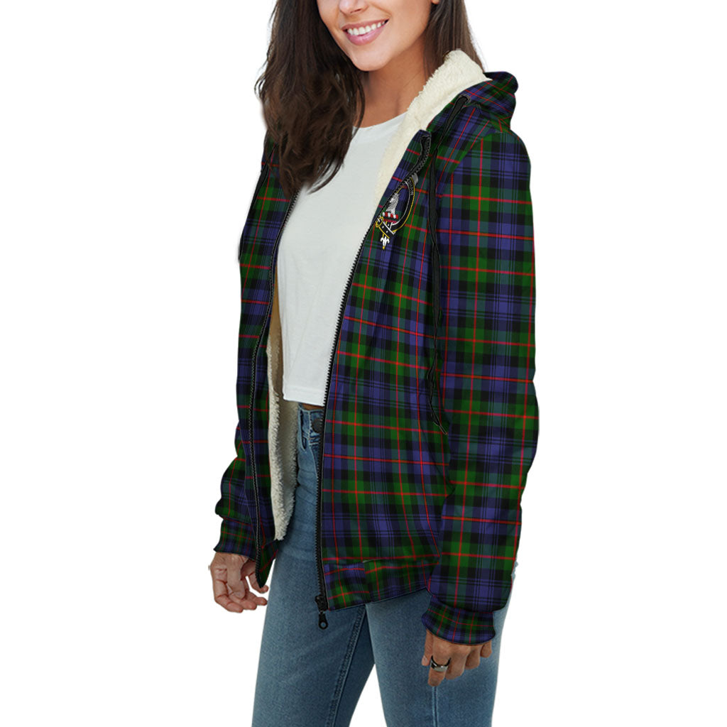 Fox Hunting Tartan Crest Sherpa Hoodie - Circle Style main image 0