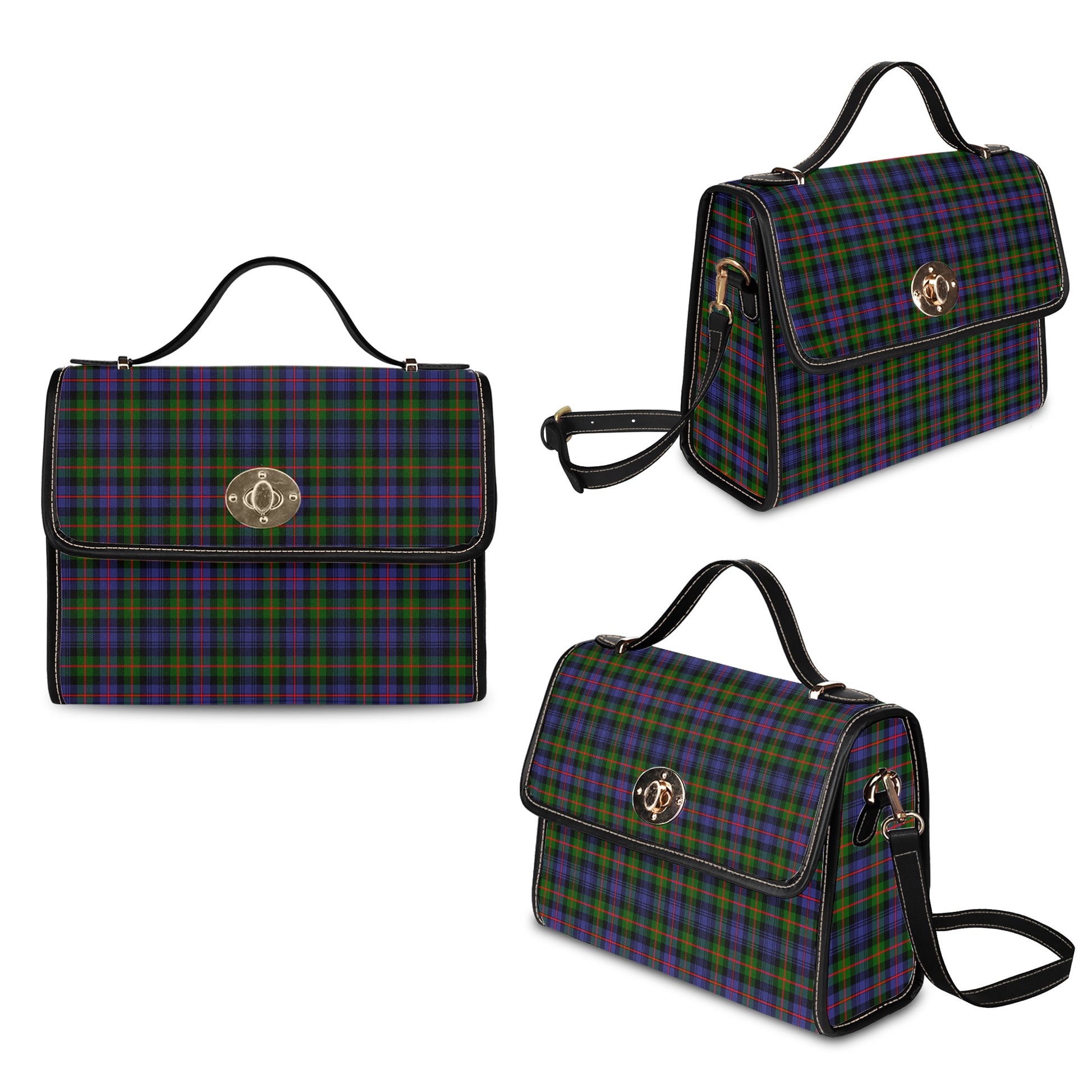 fleming-tartan-leather-strap-waterproof-canvas-bag
