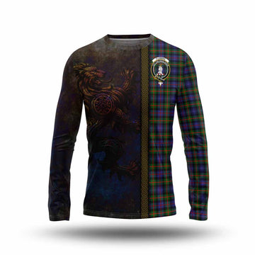 Fleming Tartan Family Crest Long Sleeve T-Shirt Alba Gu Brath Be Brave Lion Ancient Style