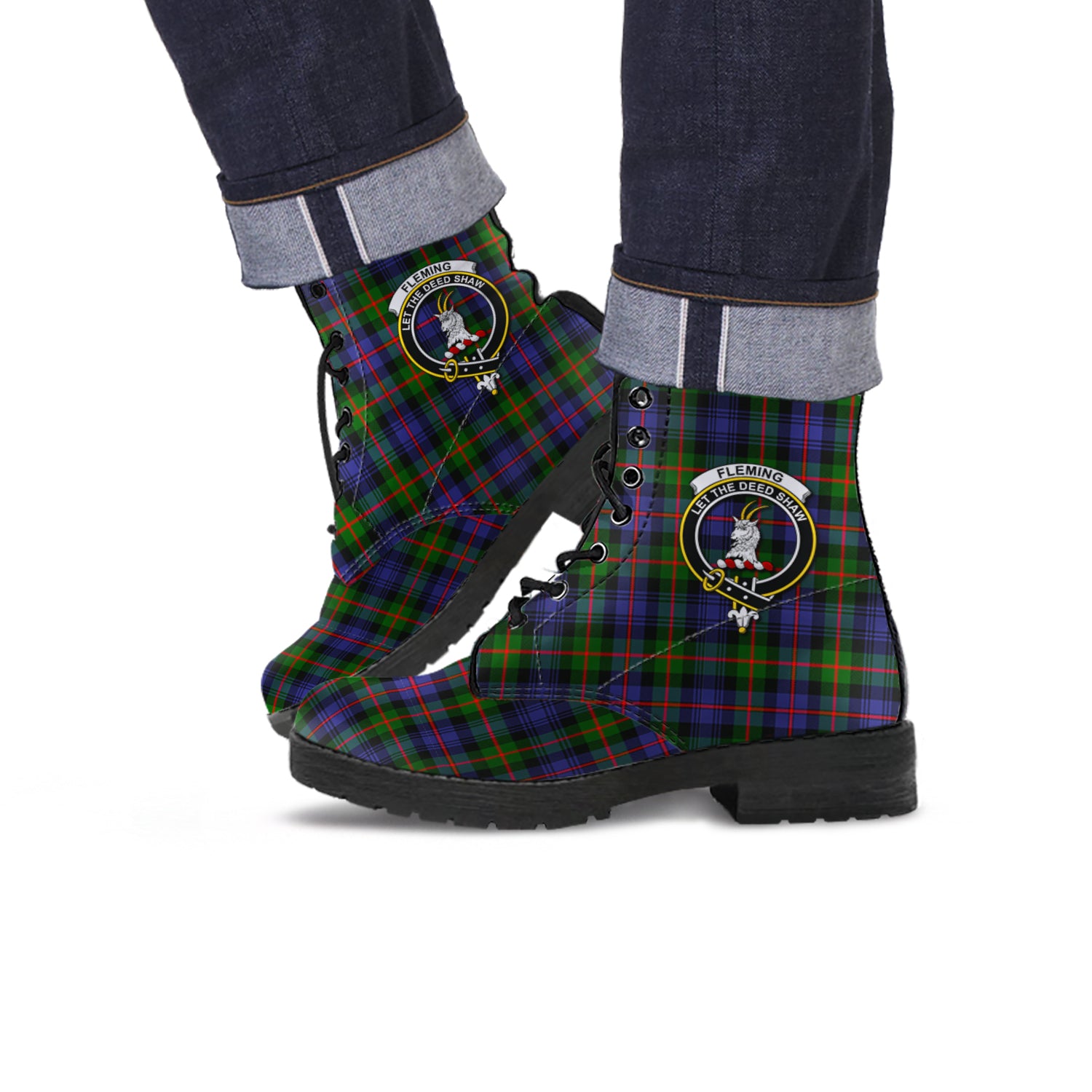 fleming-tartan-leather-boots-with-family-crest