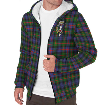 Fleming Tartan Sherpa Hoodie with Family Crest