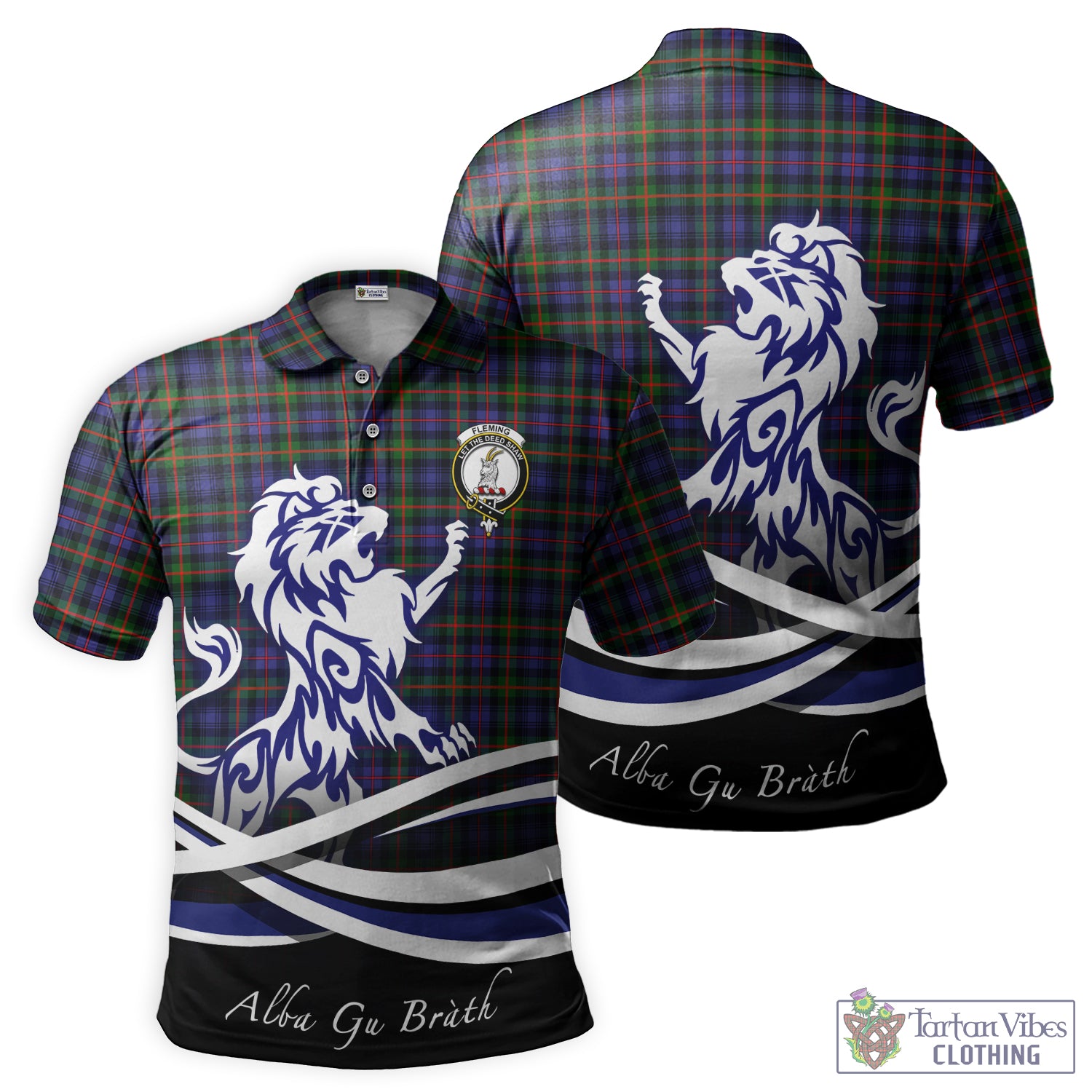 fleming-tartan-polo-shirt-with-alba-gu-brath-regal-lion-emblem