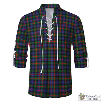 Tartan Vibes Clothing Fleming Tartan Men's Scottish Traditional Jacobite Ghillie Kilt Shirt