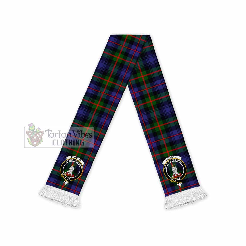 Tartan Vibes Clothing Fleming Tartan Ruffneck Scarf with Family Crest