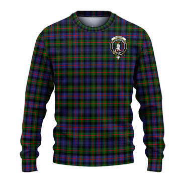 Fleming Tartan Knitted Sweater with Family Crest - Tartanvibesclothing