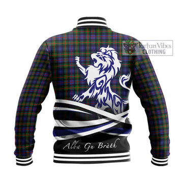 Fleming Tartan Baseball Jacket with Alba Gu Brath Regal Lion Emblem