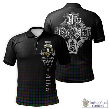 Fleming Tartan Polo Shirt Featuring Alba Gu Brath Family Crest Celtic Inspired