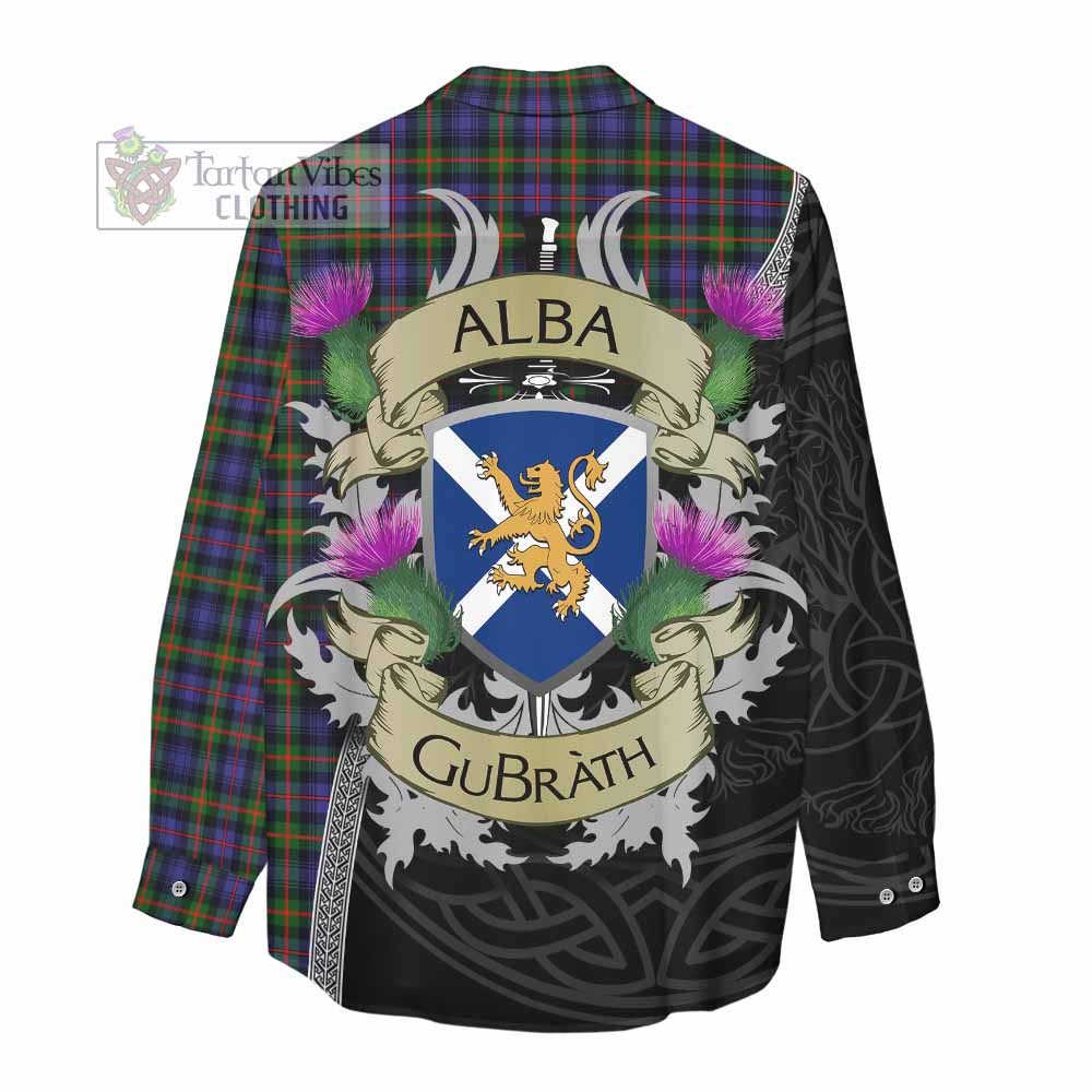 Tartan Vibes Clothing Fleming Tartan Family Crest Women's Casual Shirt Lion Rampant Royal Thistle Shield Celtic Inspired