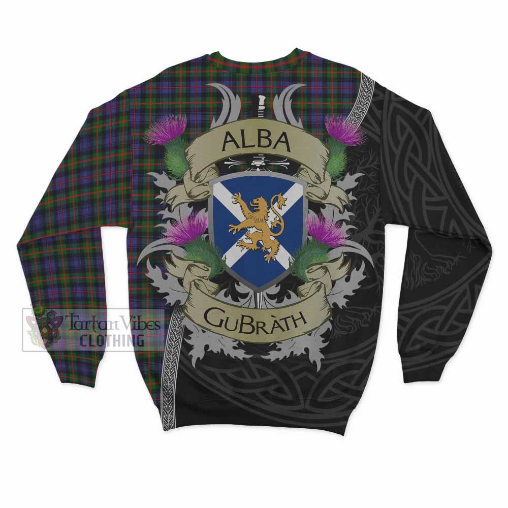 Tartan Vibes Clothing Fleming Tartan Family Crest Sweatshirt Lion Rampant Royal Thistle Shield Celtic Inspired